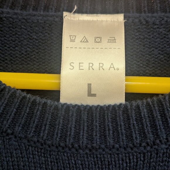 Women's Navy Blue U.S.A Sweater-Serra Size Large - Picture 3 of 4